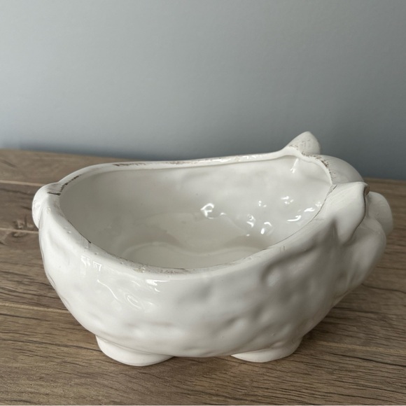 Farmyard Collection Ceramic Pig Planter or Foodsafe Serving Bowl Farmhouse - Picture 4 of 11